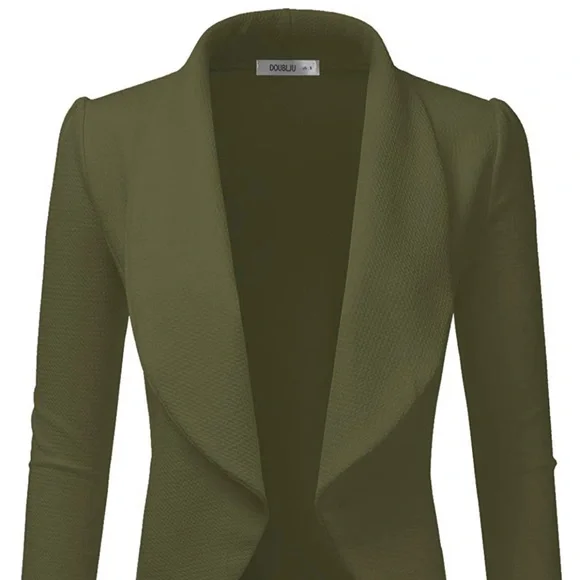 Women’s Olive Green Blazer. Doublju size: S. - Picture 6 of 9